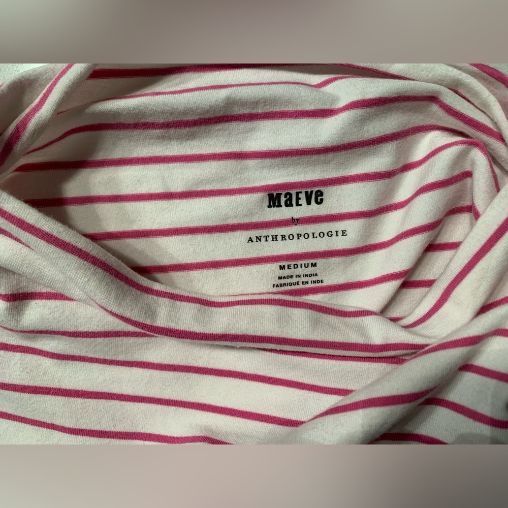 Maeve Anthropologie Mock-Neck Striped Printed Tank Blouse Top
Ruched - M - Picture 7 of 12